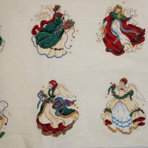 Handmade Other - Set of 6 Mystical Angels completed cross stitch